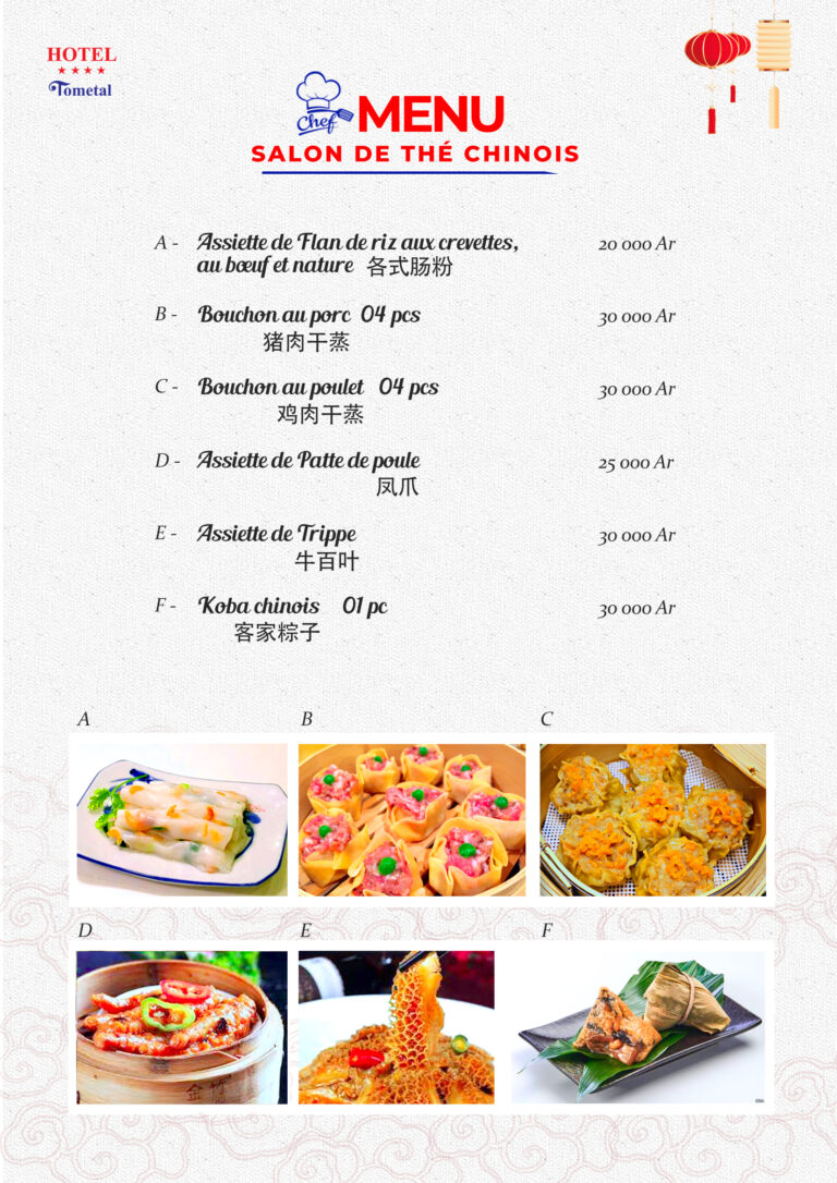 Menu chinois New 3
